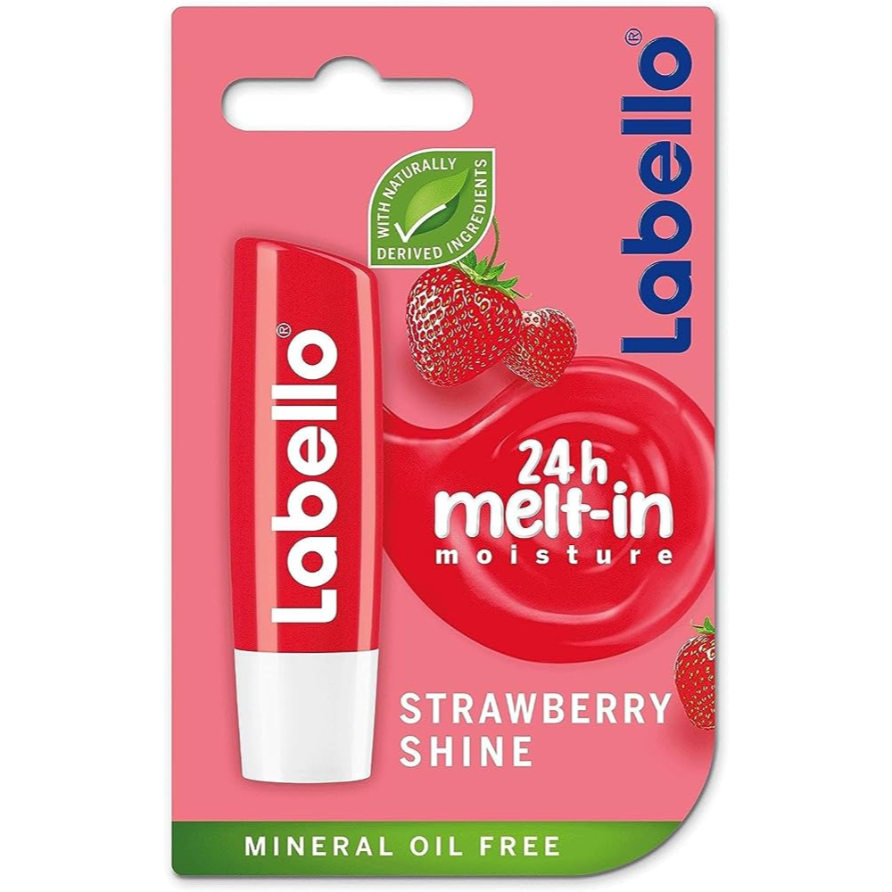 Labello Lip Balm Strawberry Shine Moisture 4,8,g