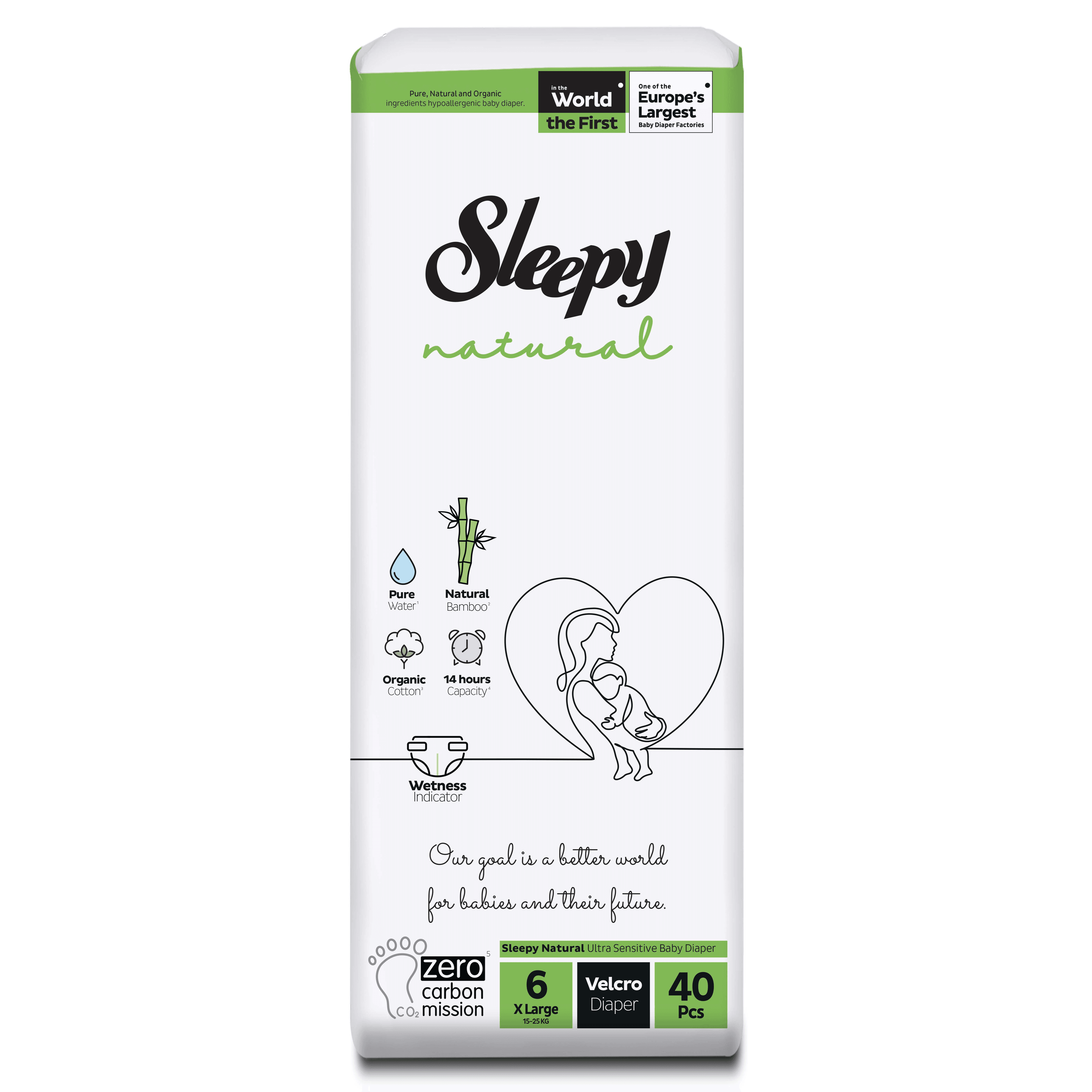 Sleepy Natural Diapers No. 6