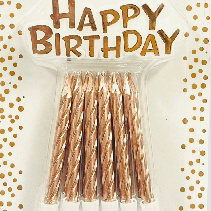 12 Pieces Candle Copper Chrome
