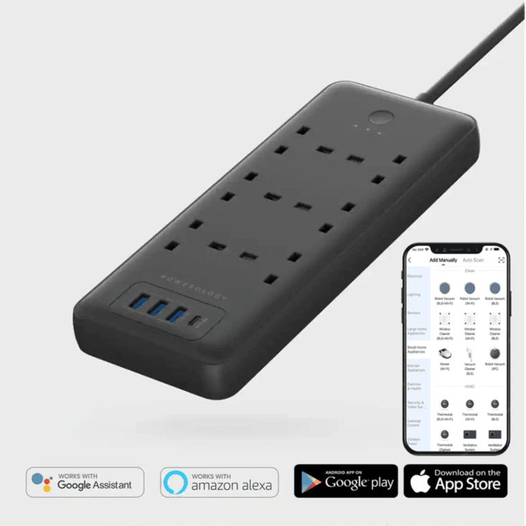 Powerology Multi-Port Smart Power Strip Pd 30W - 3M