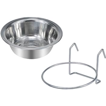 Stainless Steel Hanging Bowl with Bolt Hook- small