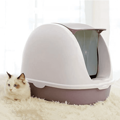 Hooded Kittie Cat Litter Box With Lid