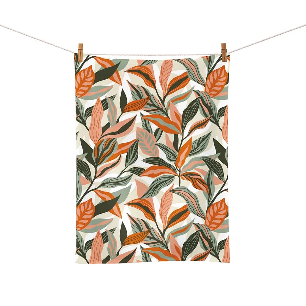 Organic Kitchen Towel - Orange