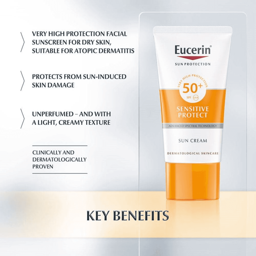 Eucerin Sun Face Cream Sensitive Protect 50+ 50ml