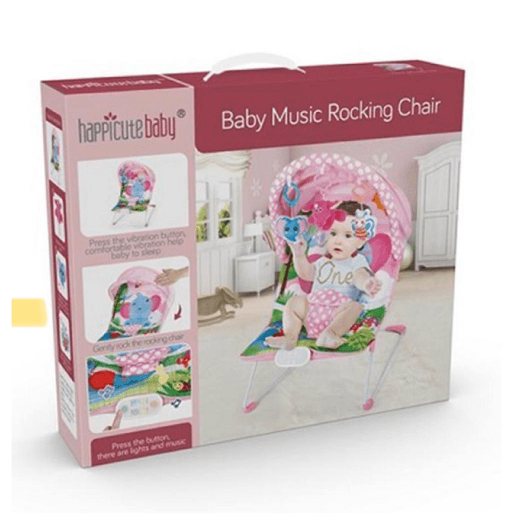 Happicute Baby 555-30B Music Rocking Chair, Pink