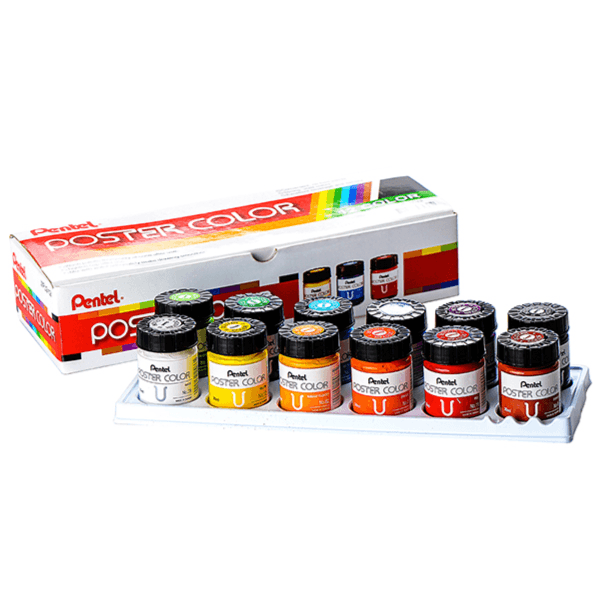 Pentel Poster Colour 30Ml Set Of 12 (Prpe02)