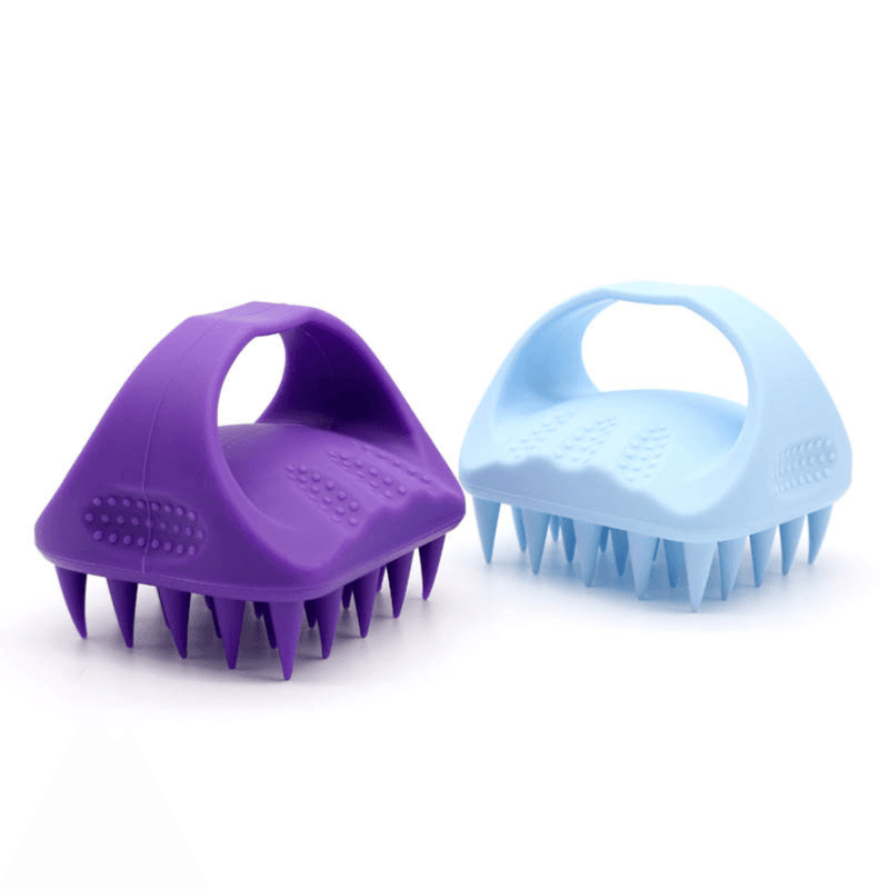 Soft Silicone Scalp Massager and Scrubber Shampoo Brush