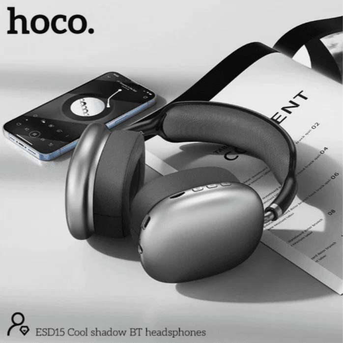 Hoco ESD15 Bluetooth Headphones - Dark Grey