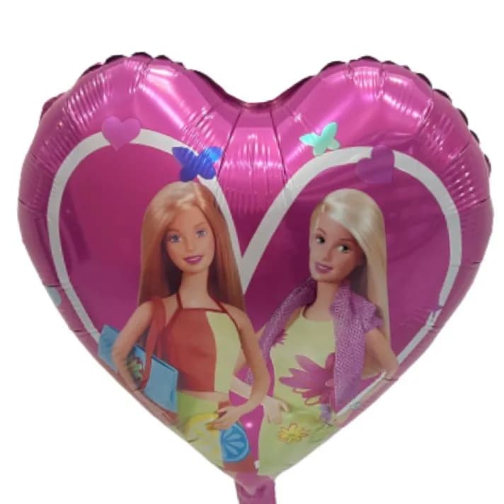 Barbie Heart Shape Helium Balloon