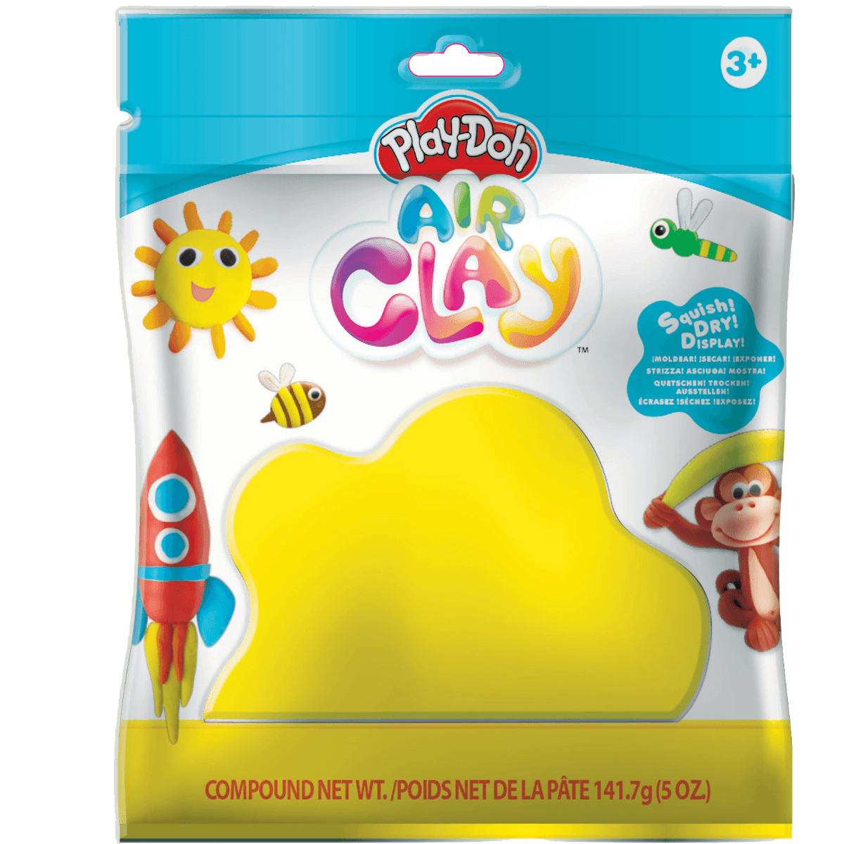 Play-Doh Air Clay Asst. Colors 5oz-Assorted Colours (DGPD62)