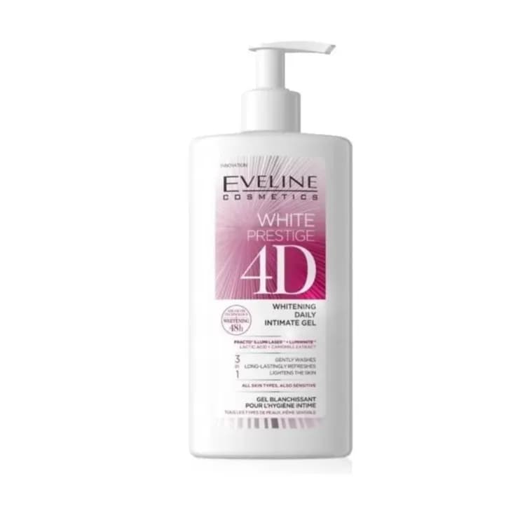 Eveline 4D Whitening Daily Intimate Gel for All Skin Types Include Sensitive Skin 250ml