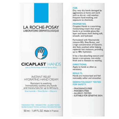 La Roche Posay Cicaplast Hand Cream For Dry Hands & Damaged Hands 50ml