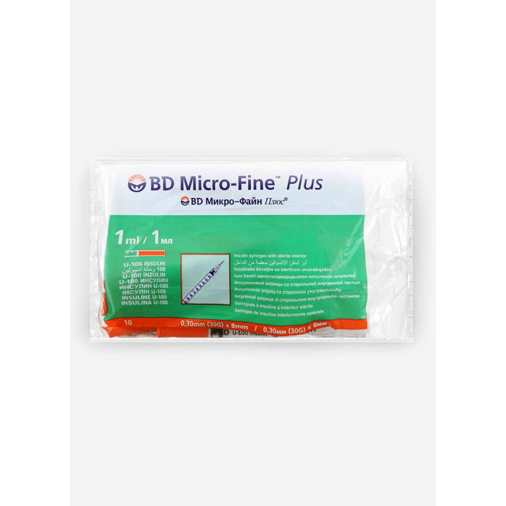 BD micro fine plus insulin syringe 1 ml ( 10 syringes)