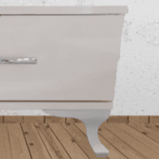 Virona Night Stand Table White With Drawer