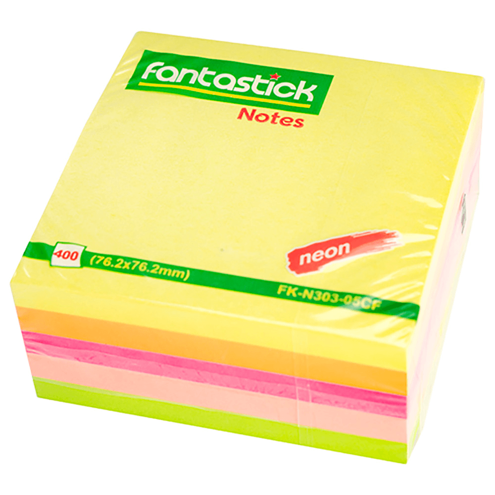 Fantastick Stick Notes 400 Sheets 5 Colours (Sefk03)