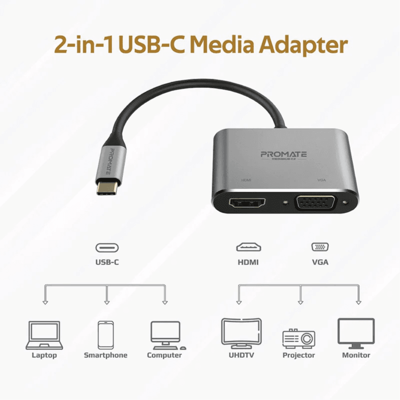 Promate USB-C Display Adapter