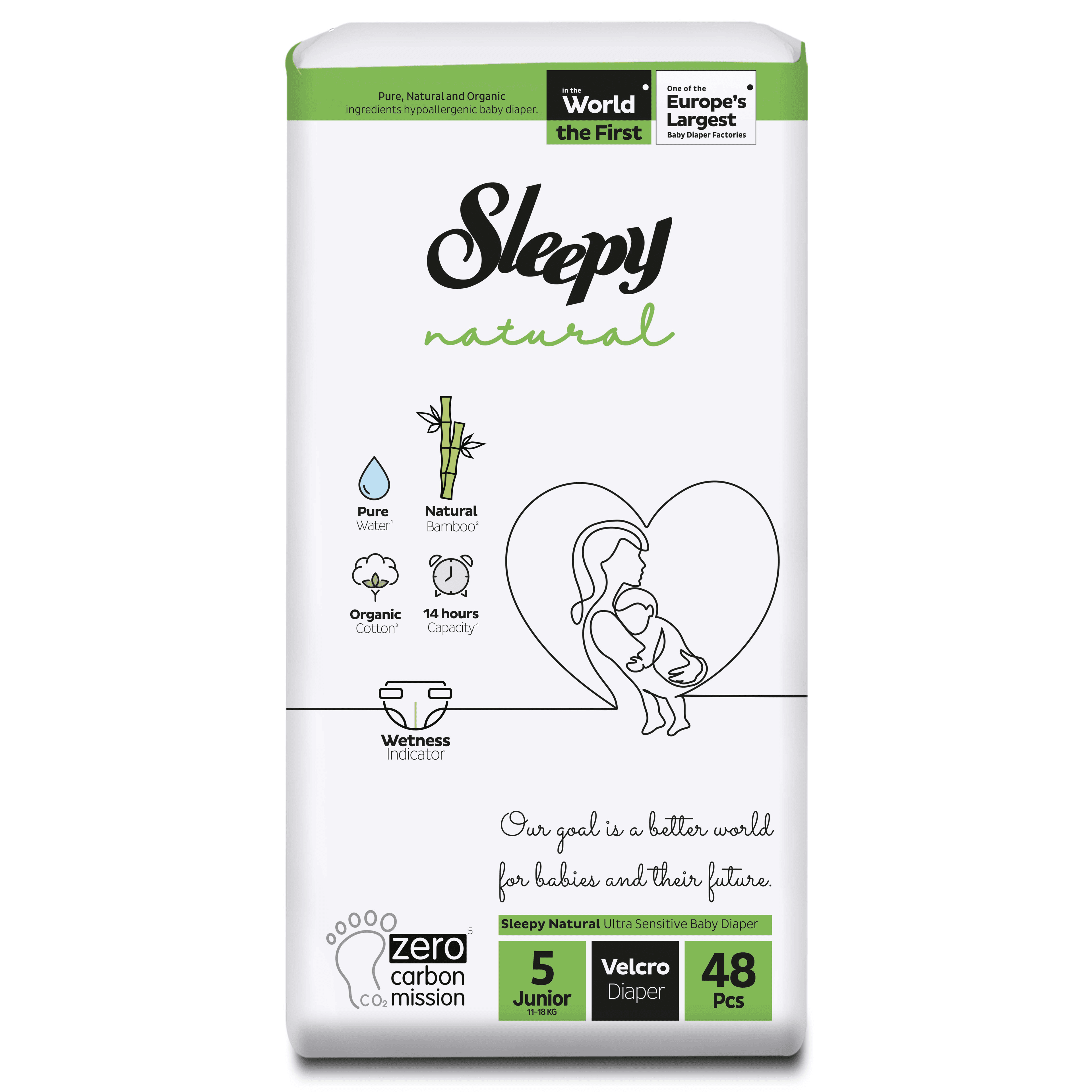 Sleepy Natural Diapers No. 5