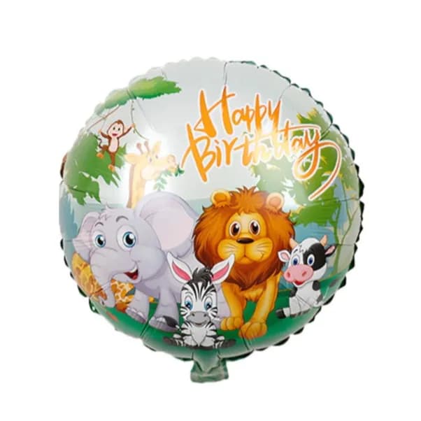 18" Happy Birthday Safari Foil Balloon