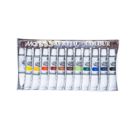 Maries Acrylic Paint Colours Set Of 12ml X 12 Colours (Aymr05_128)