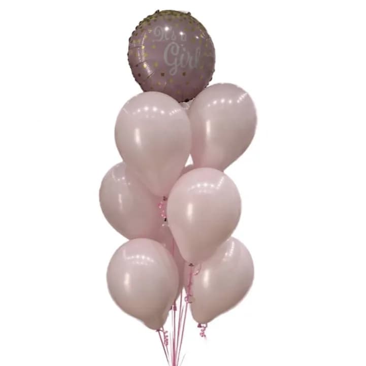 Baby Girl Helium Balloons Set 5