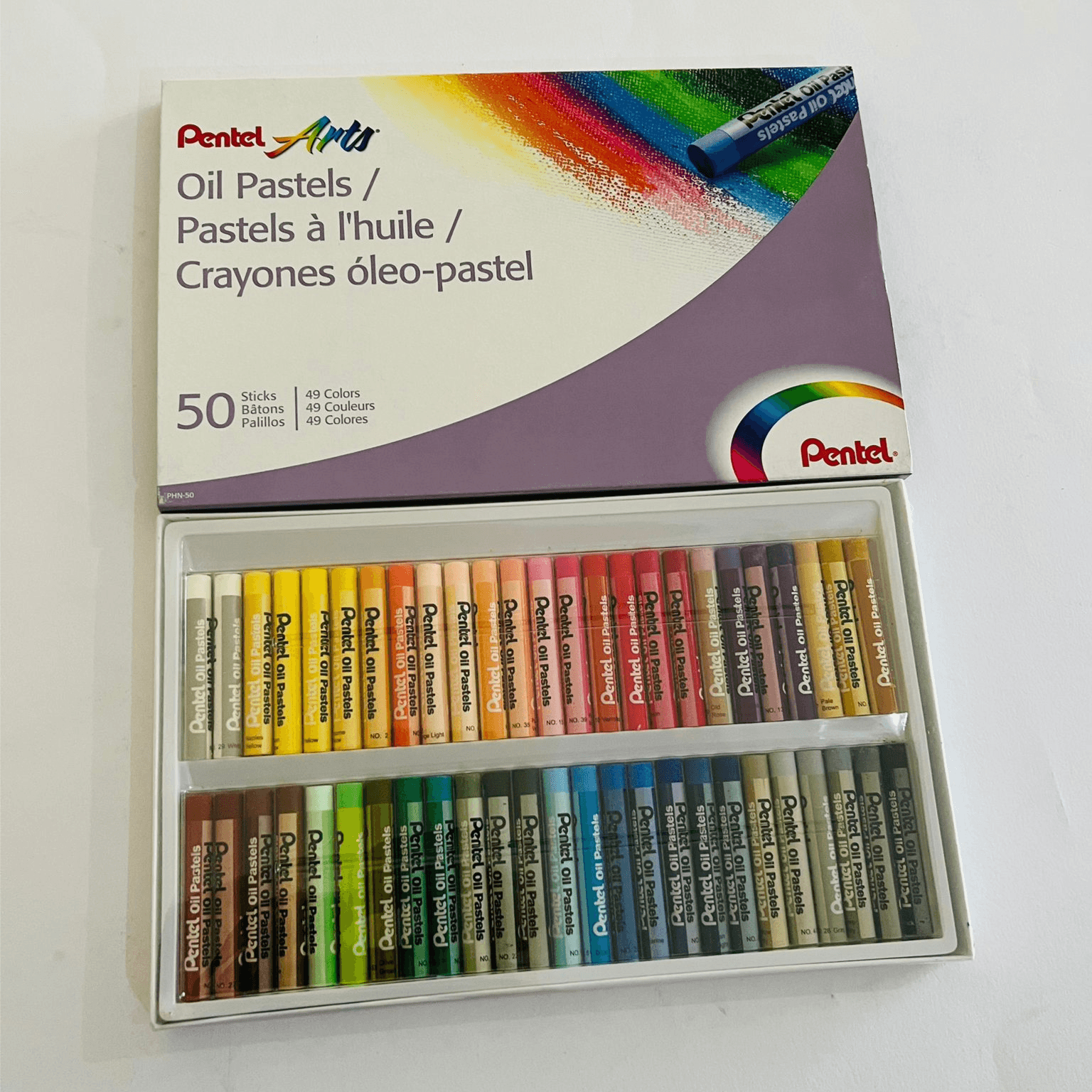 Pentel Oil Pastel Set Of 50 (Oppe06)