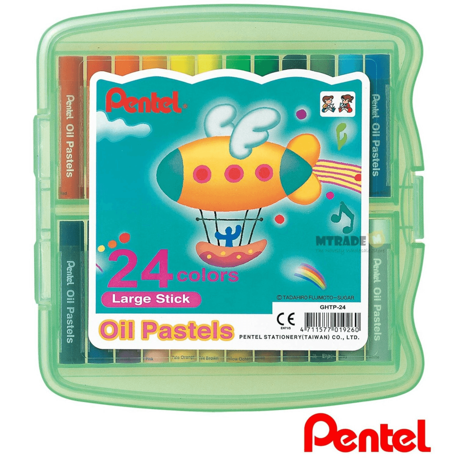 Pentel Oil Pastel 24 Color Large Pp Case (Oppe04)