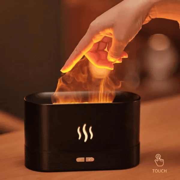 Flame Aroma Diffuser And Humidifier-Black