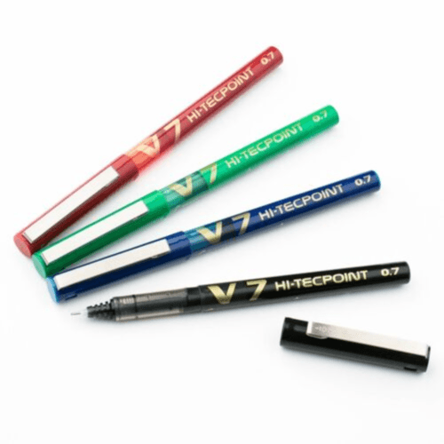 Pilot Liquid Pen V7 Hi-Techpoint 0.7 Pack Of 4 (Pnpt20)