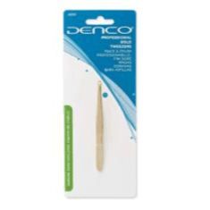 Denco 4885 Professional Gold Tweezers Haircare 1 Piece