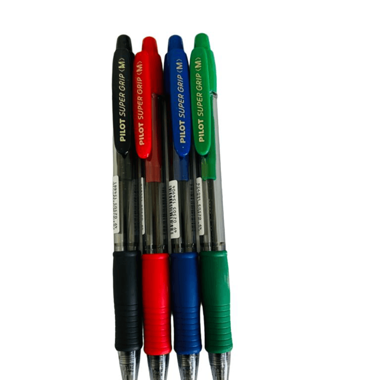 Pilot Super Grip Ball Point Pen- Multicolor Pack Of 4 (Pnpt18)