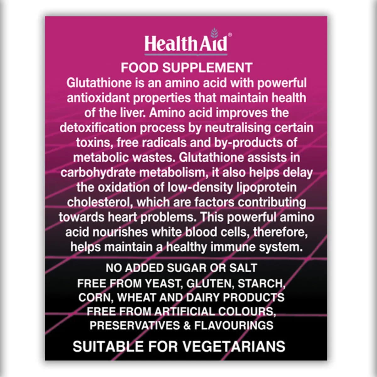 Health Aid L-glutathione 250 Mg Tablet 60 Pieces