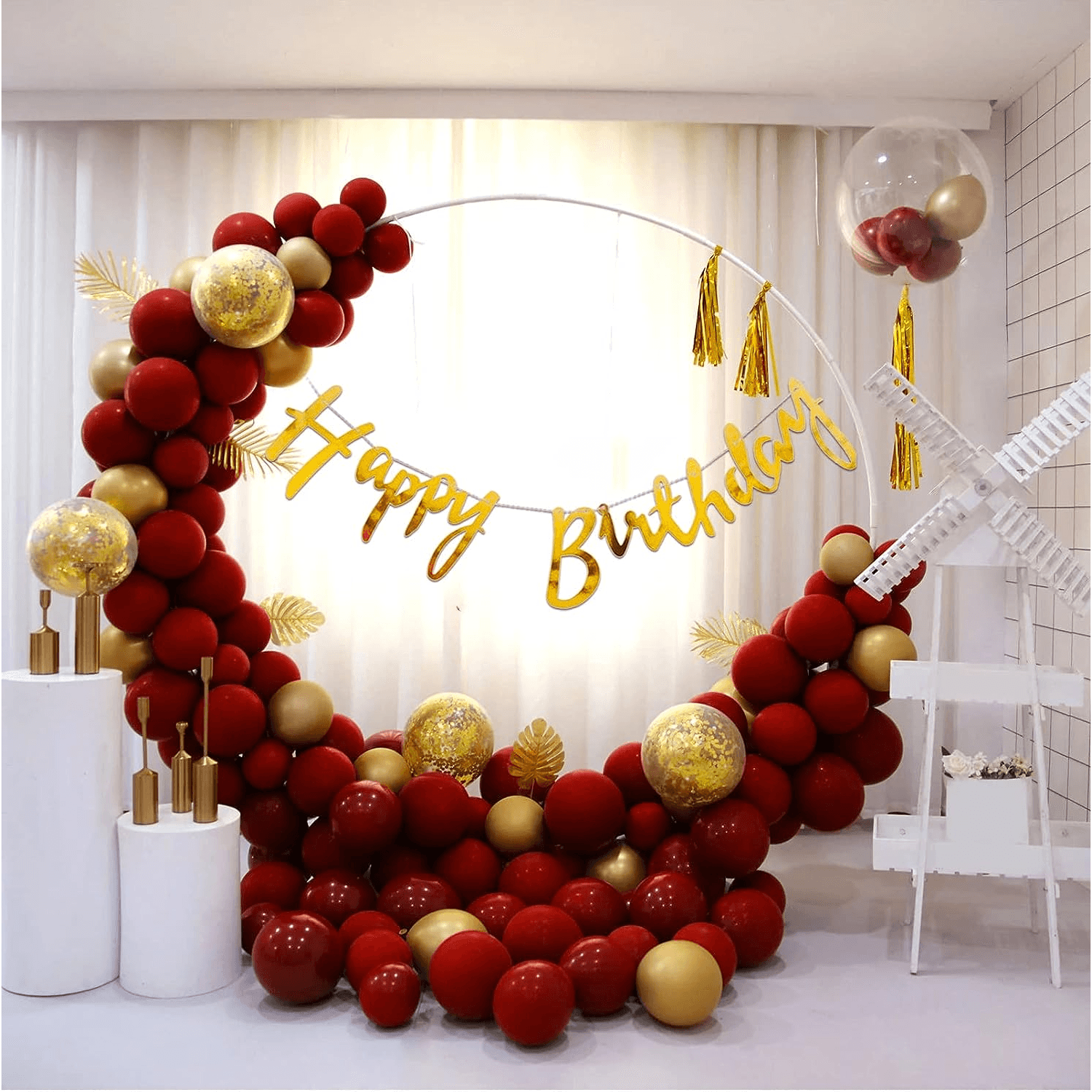 Happy Birthday Decoration Banner Balloons Combo Set (Blcs01)