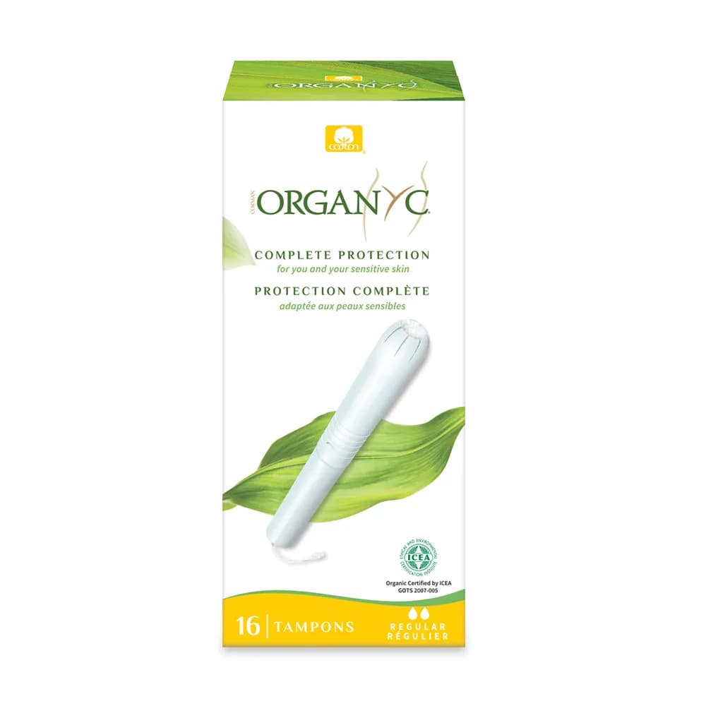 Organyc Organic Cotton Tampons With  Cardboard Applicator Regular