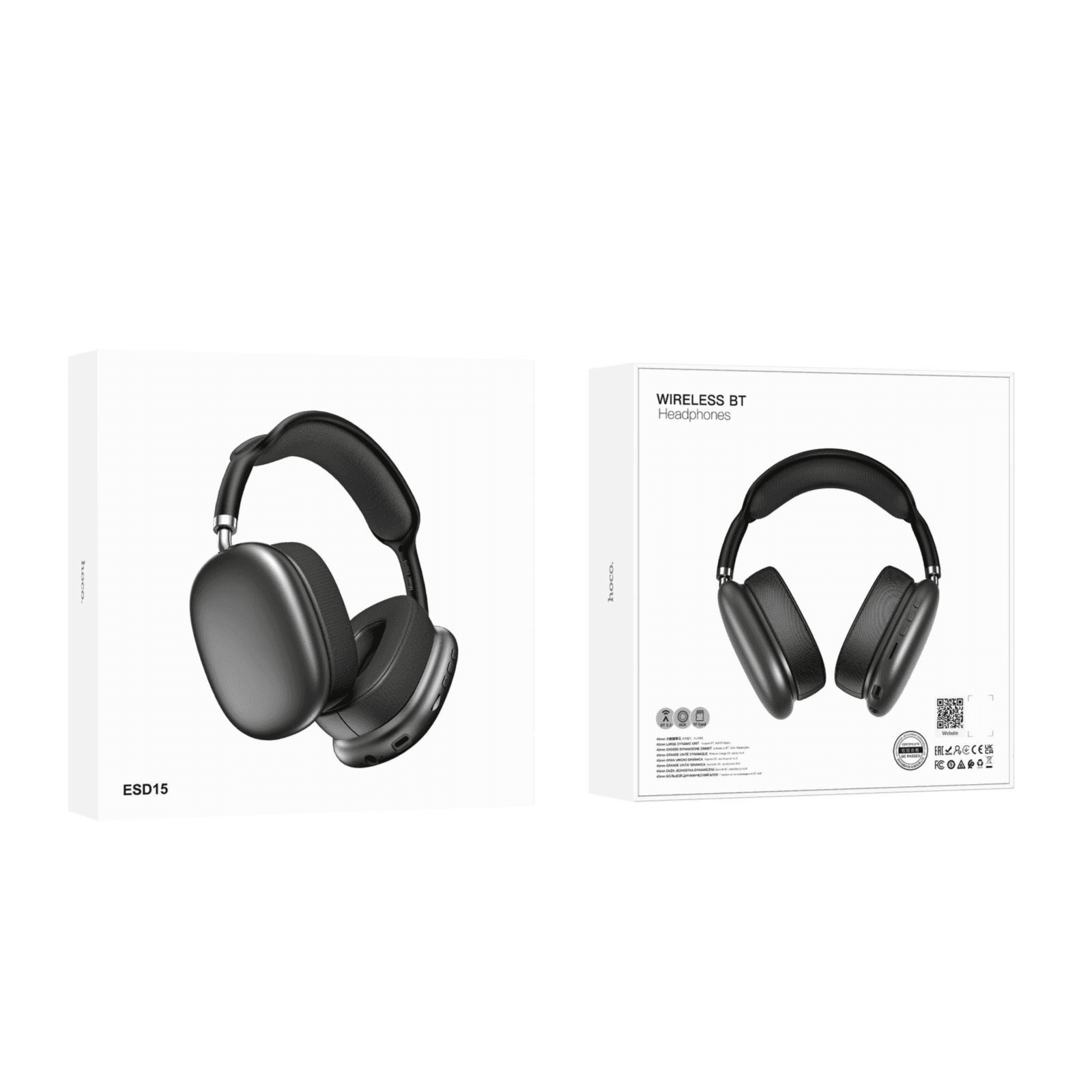 Hoco ESD15 Bluetooth Headphones - Dark Grey