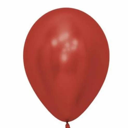 Red Chrome Helium Balloon