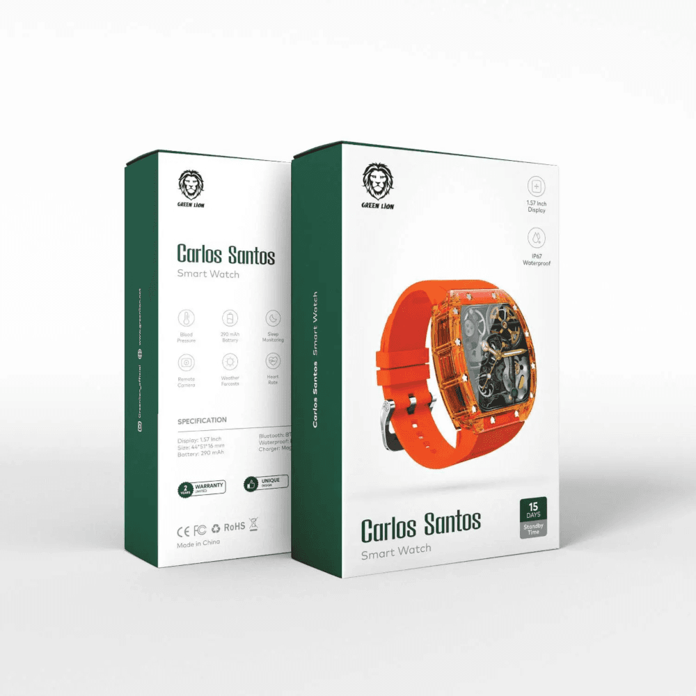 Green Lion Carlos Santos Smart Watch - Orange