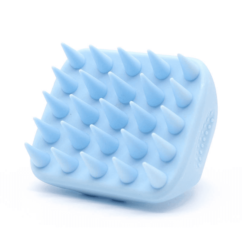 Scalp Massager Shampoo Brush, Wet & Dry Manual Scalp Care Head Scrubber Hair Washing, Soft Silicone Bristles, for Hair Growth, Dandruff Removal, Comfortable for All Hair Types