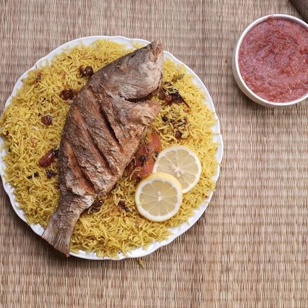 Fried Sherry Fish With kabsa rice