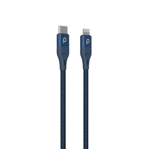 Porodo Braided USB-C To Lightning PD Cable 1.2m Blue