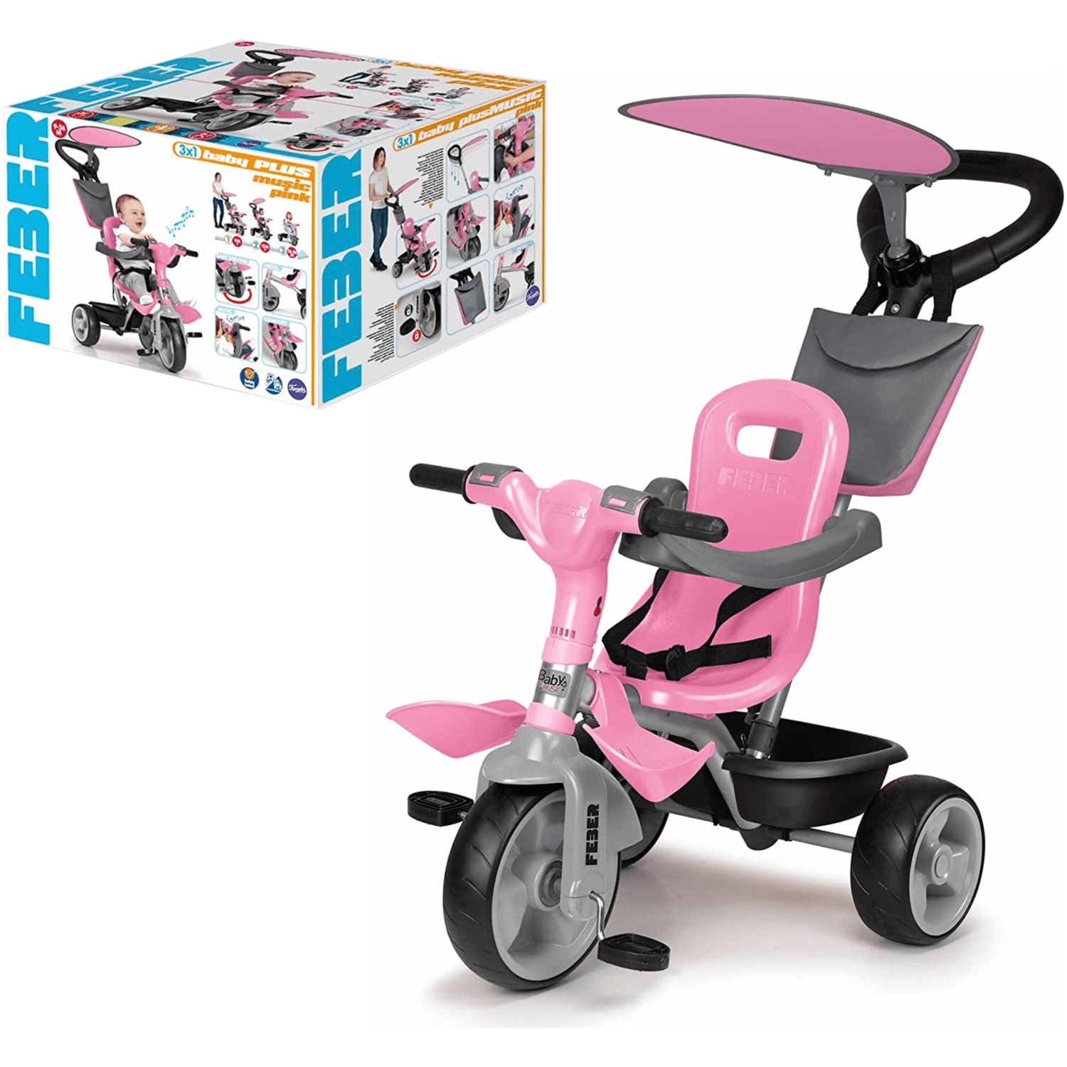 Feber Trike Baby Plus Music Pink C20 800012132