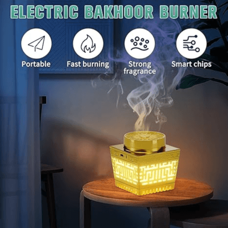 Bukhoor Burner Rechargeable - With Complete Holy Quran - Incense Burner SQ-209P