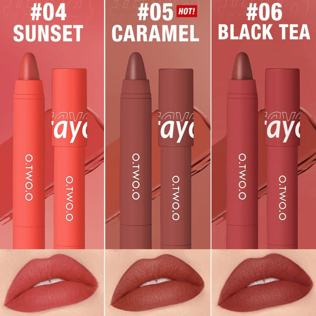 O.Two.O Valvet Matte Crayon Lipstick Pen