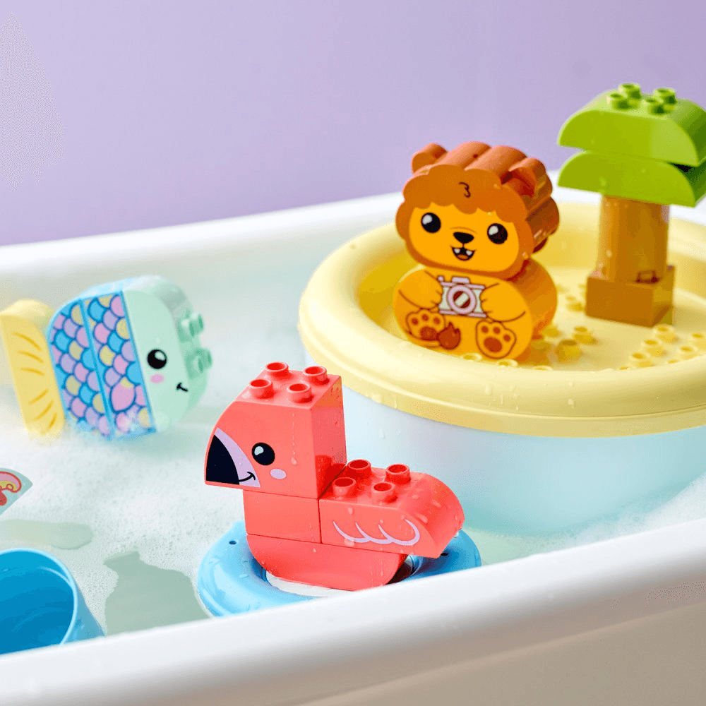 Lego Bath Time Fun Floating Animal Island