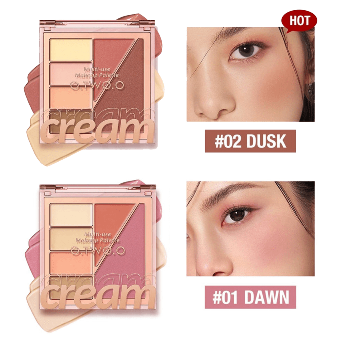 O.Two.O Makeup Pallete Of Concealer Contour Blush Cream