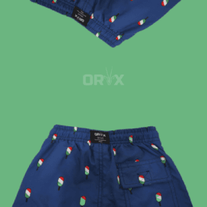 Oryx Beach Short Kids Dark Blue Ice Cream Design