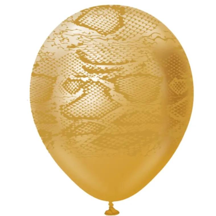 Golden Animal Print Helium Balloon