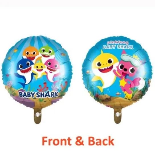 Baby Shark Rounded Helium Balloon