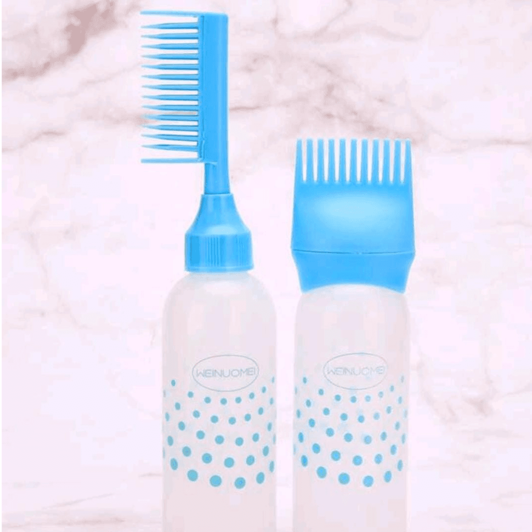 Bottle For Distributing Oil Dies And Hair Mixtures, 2 Pcs, Random Color