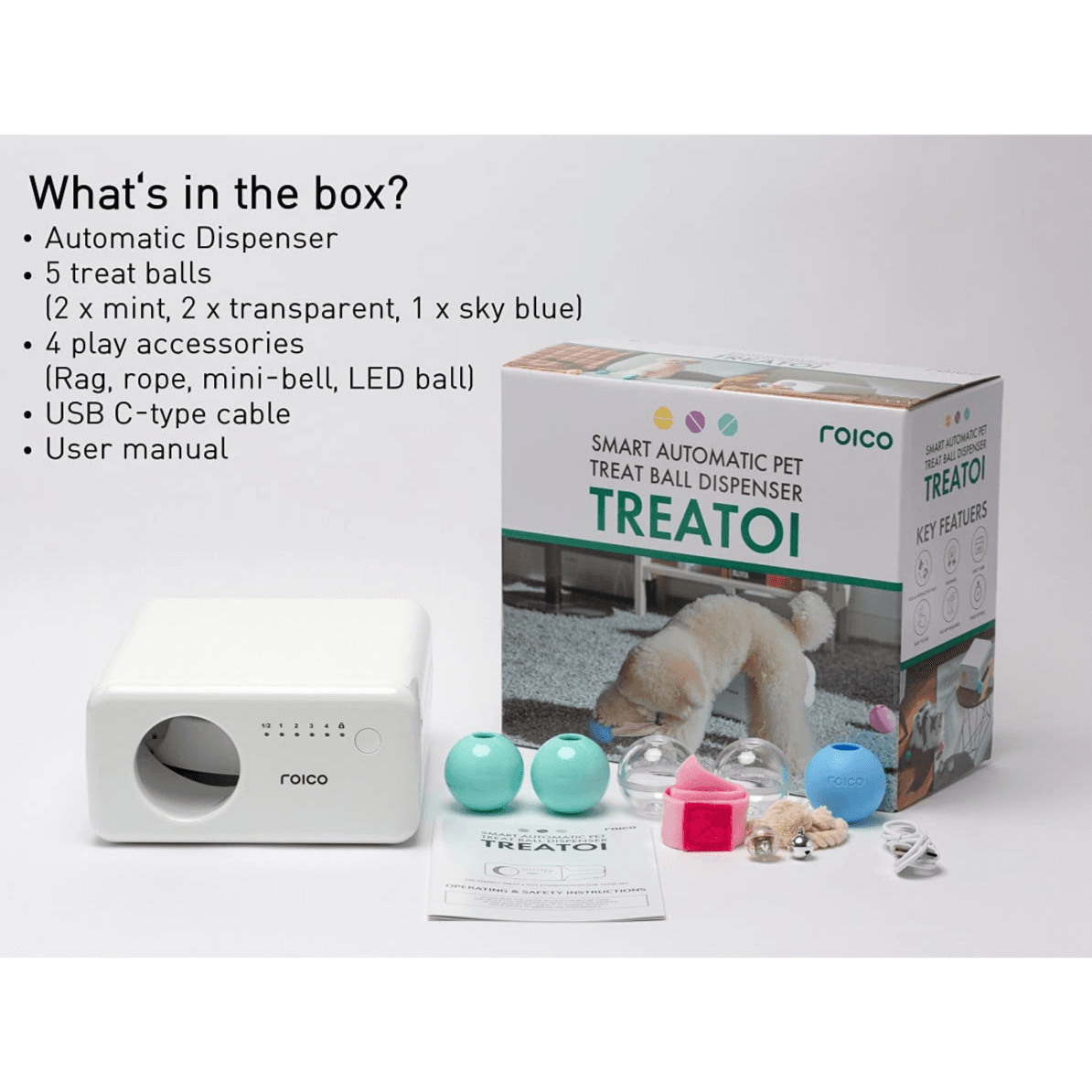 Roico Treatoi Automatic Treat Ball Dispenser