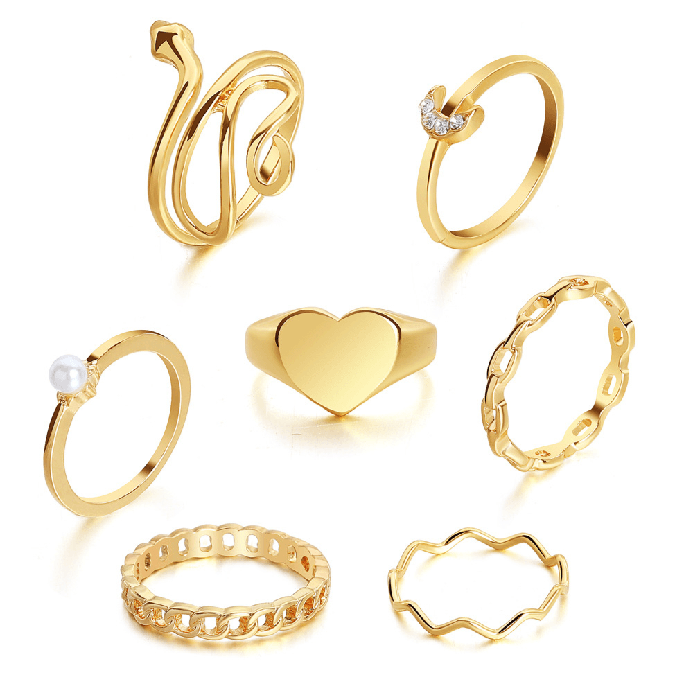 Gold Rings Set - A13